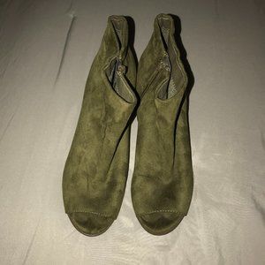 Peep Toe Ankle Boots